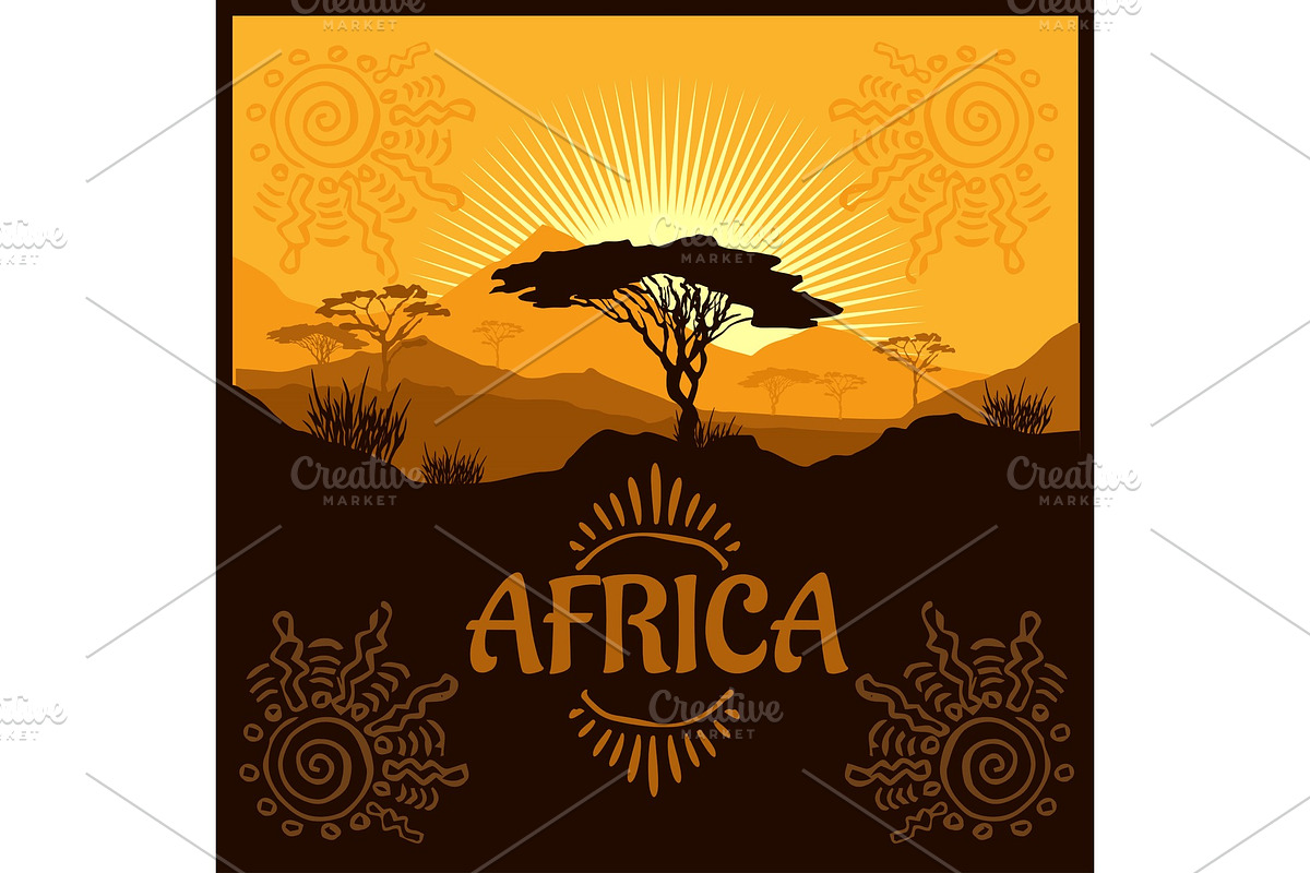 Africa - vector poster. in Illustrations - product preview 8