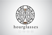 Leaf and Hourglass Logo Template