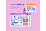 Video Tutorials Poster with Text