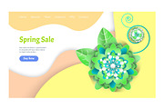 Spring Sale Website with Information