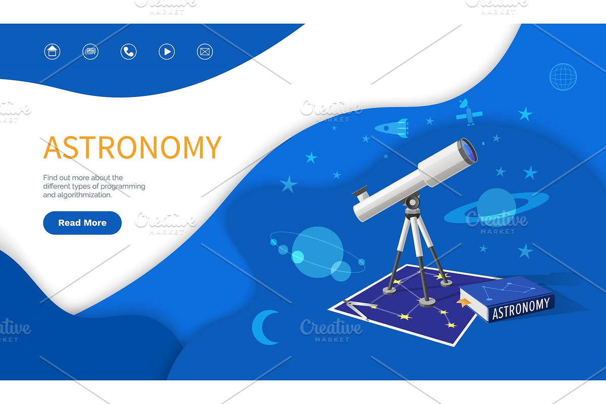 Astronomy Subject, School Discipline in Illustrations - product preview 8