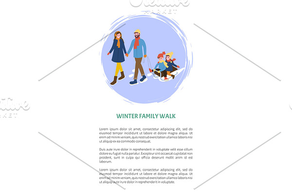 Winter Family Walks, Father Mother