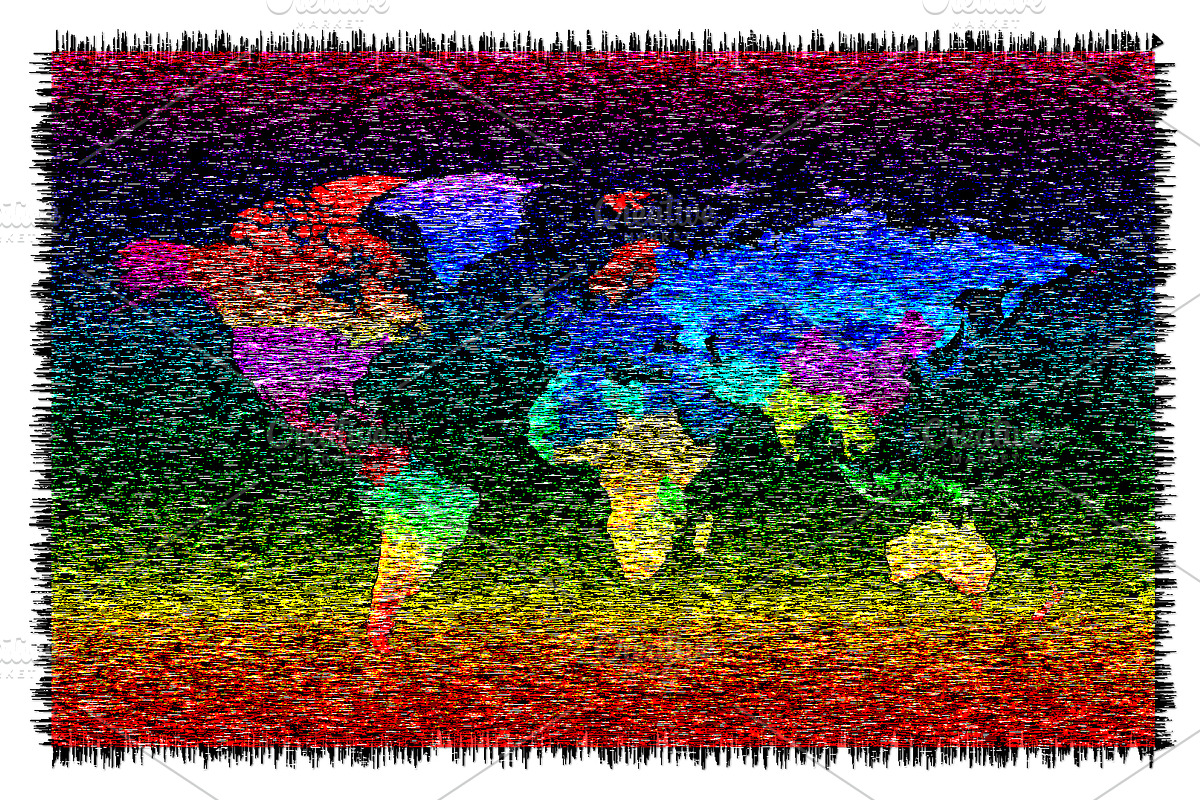 Colorful world map background in Graphics - product preview 8