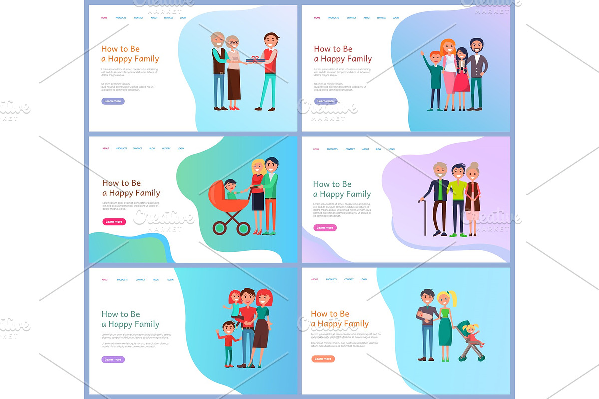 Family Portrait View, Parents and in Illustrations - product preview 8