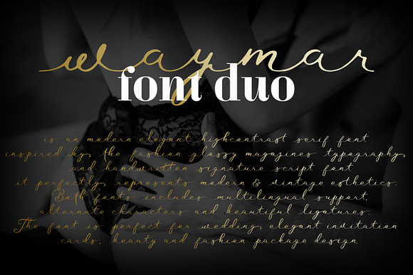 Waymar font duo in Display Fonts - product preview 6