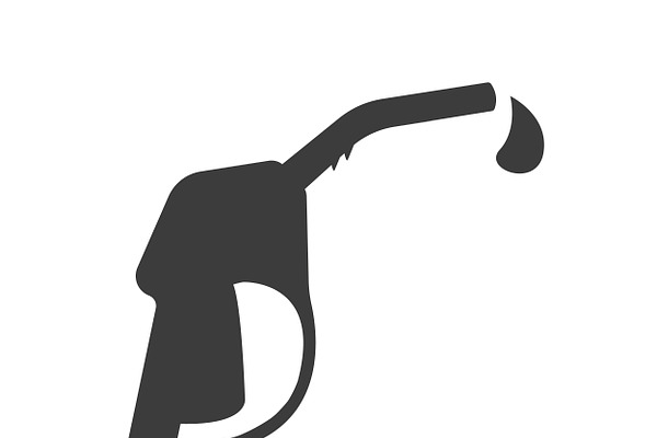 Fuel vector icon. Black icon on whit