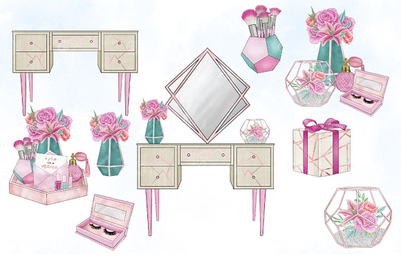 Mothers day clipart collection in Illustrations - product preview 2