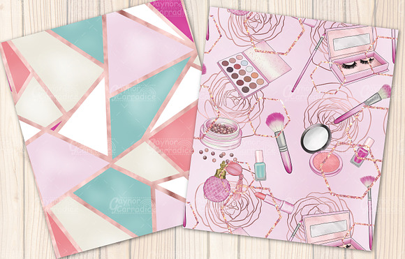 Geometric and makeup pattern set in Patterns - product preview 5