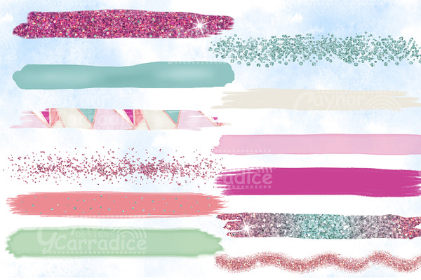 Mothers day brush strokes collection