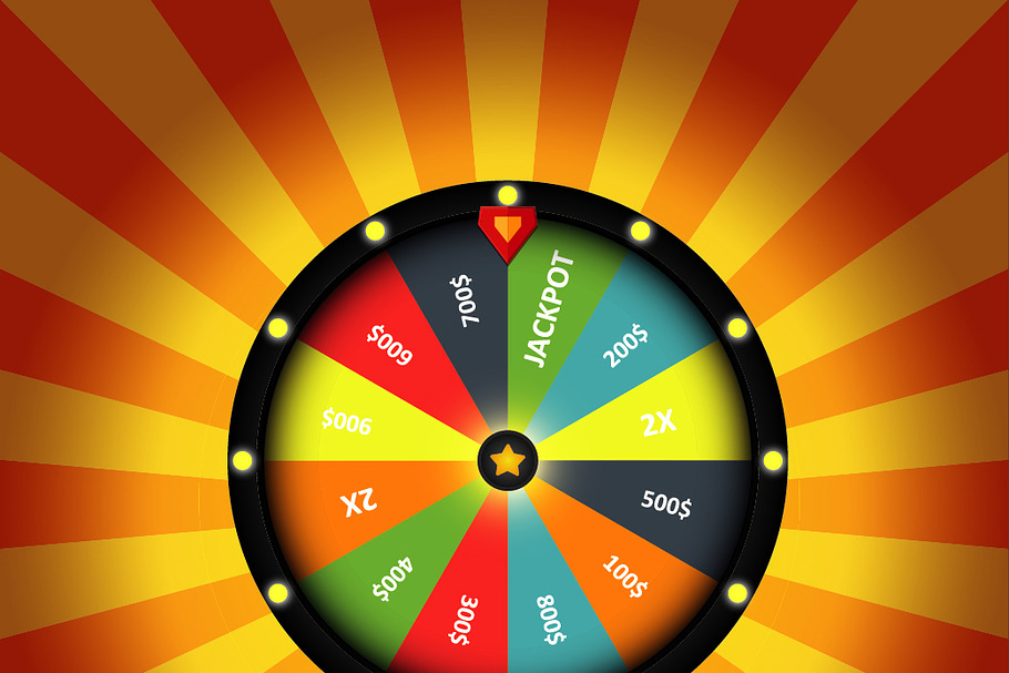 Wheel of fortune vector object