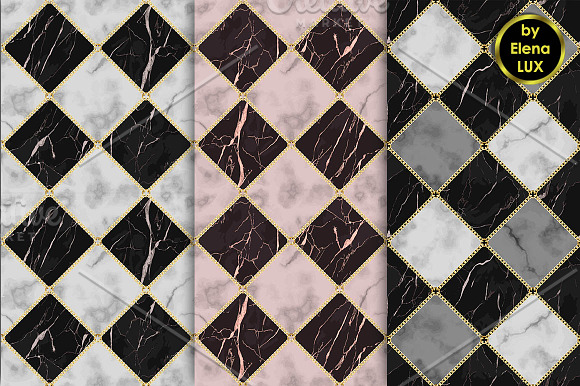 Marble and Chain Seamless Set in Patterns - product preview 1