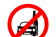 No drink and drive vector sign