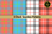 Check Seamless Pattern Set