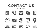 Set icons of contact us
