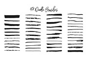 47 hand drawn brushes