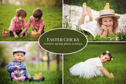 Easter Chicks photo overlays
