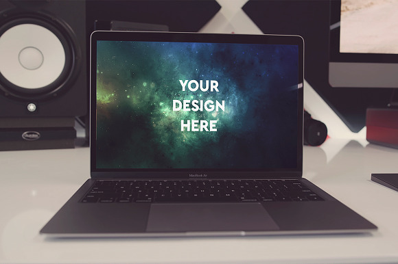12 PSD MacBook Air Mockup Pack #1 in Mobile & Web Mockups - product preview 1