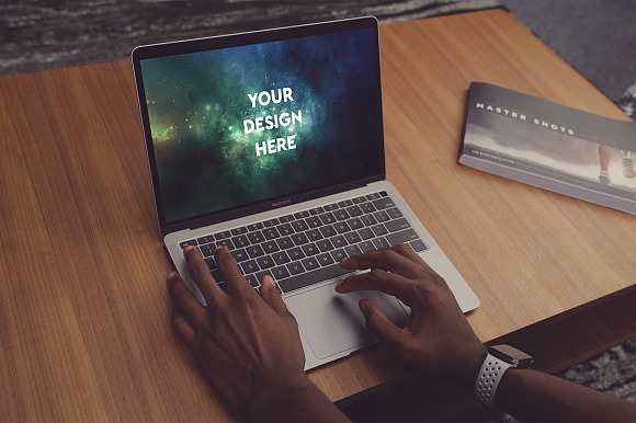 12 PSD MacBook Air Mockup Pack #1 in Mobile & Web Mockups - product preview 3