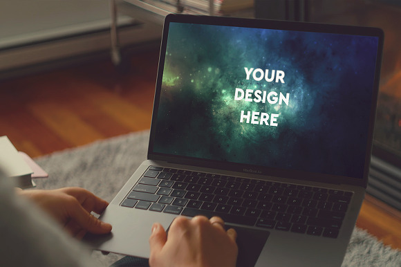 12 PSD MacBook Air Mockup Pack #2 in Mobile & Web Mockups - product preview 1