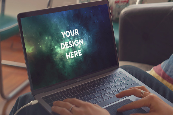 12 PSD MacBook Air Mockup Pack #2 in Mobile & Web Mockups - product preview 4