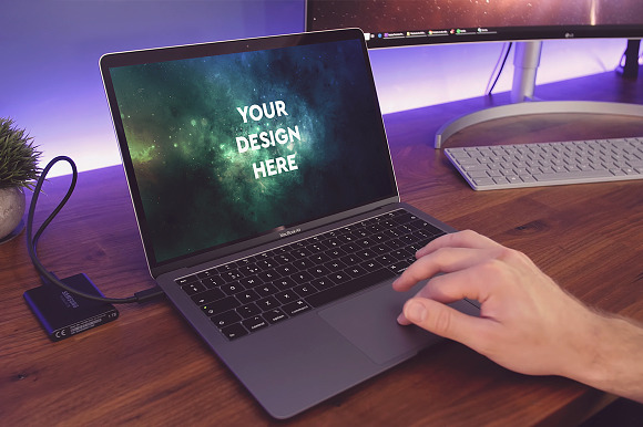 12 PSD MacBook Air Mockup Pack #2 in Mobile & Web Mockups - product preview 10