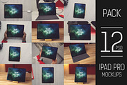 12 PSD iPad Pro Mockup Pack #1