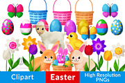Watercolor Easter Clipart
