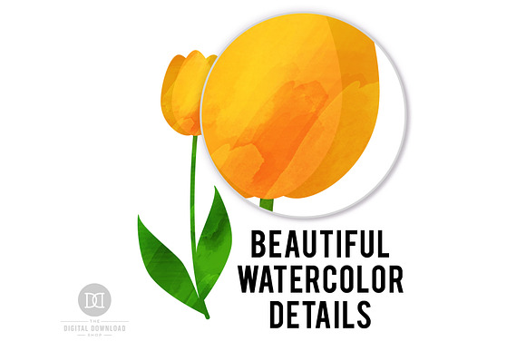 Watercolor Easter Clipart in Illustrations - product preview 3