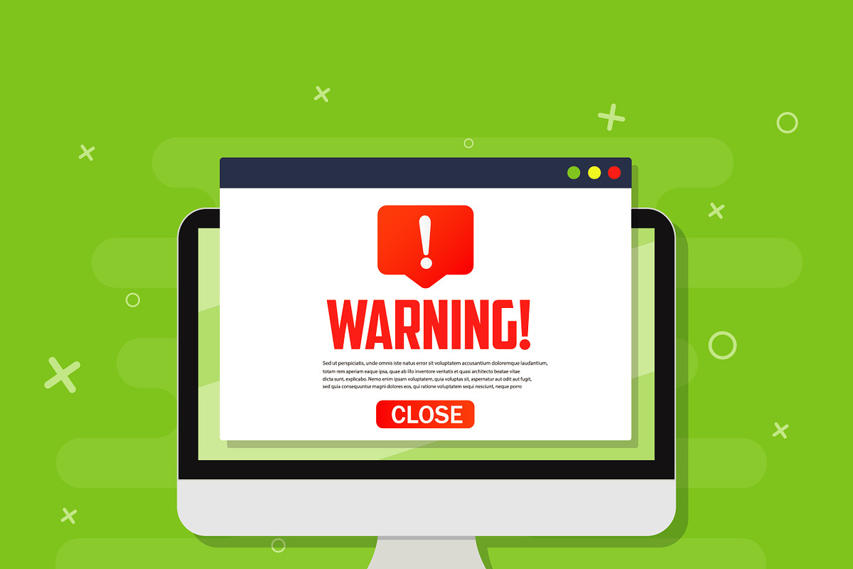 Pc alert notification warning in Illustrations - product preview 8