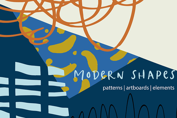 Modern Shapes Patterns & Artboards in Patterns - product preview 4