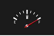 Fuel indicator vector icon