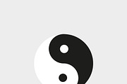 Yin Yang icon Vector