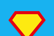 Superhero vector icon.