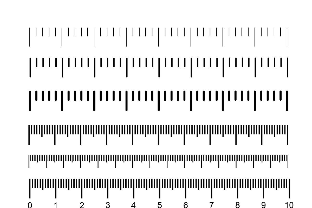 Measuring scale, markup for rulers. in Illustrations - product preview 8