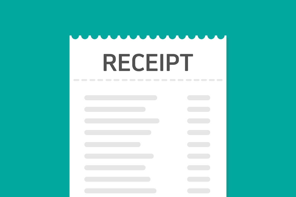 Receipt icon. Flat design. vector in Icons - product preview 8
