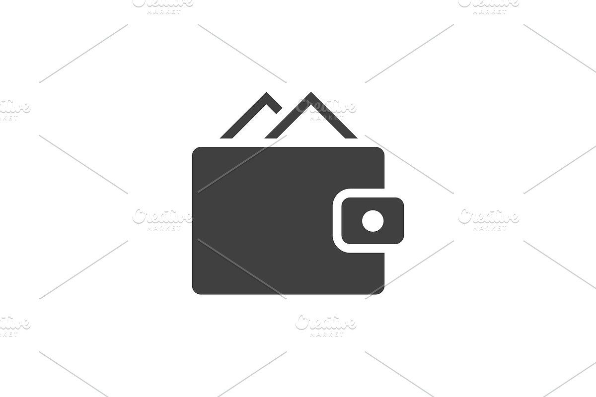 Wallet black icon in Icons - product preview 8