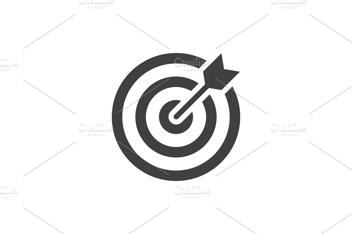 Target black icon in Icons - product preview 8