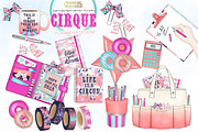 Cirque - planner clipart collection