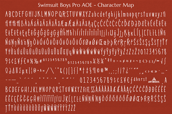 Swimsuit Boys Pro AOE in Display Fonts - product preview 4