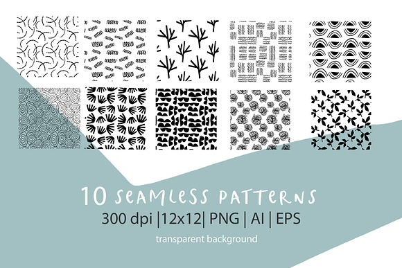 Modern Shapes Patterns & Artboards in Patterns - product preview 8