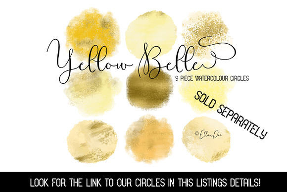 Yellow Belle Digital Paper in Graphics - product preview 2