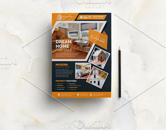 Real Estate Flyer Layout in Flyer Templates - product preview 1