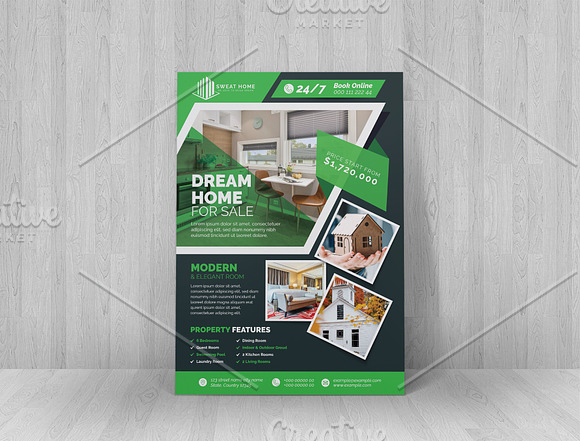 Real Estate Flyer Layout in Flyer Templates - product preview 4