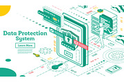 Data Protection System Isometric.