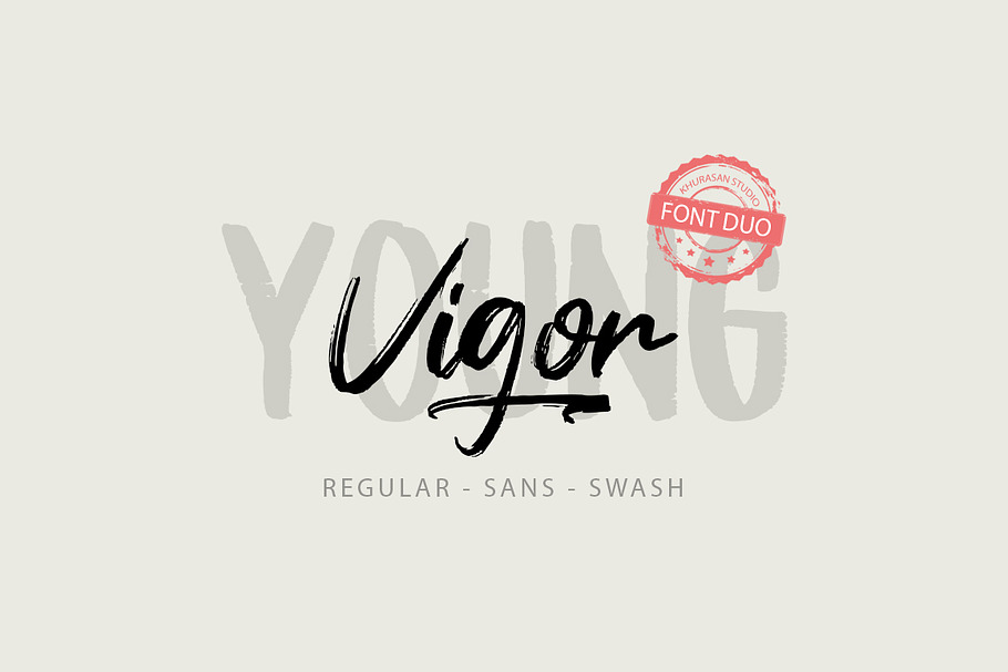 Young Vigor Font Duo in Script Fonts - product preview 8
