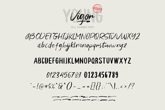 Young Vigor Font Duo in Script Fonts - product preview 6