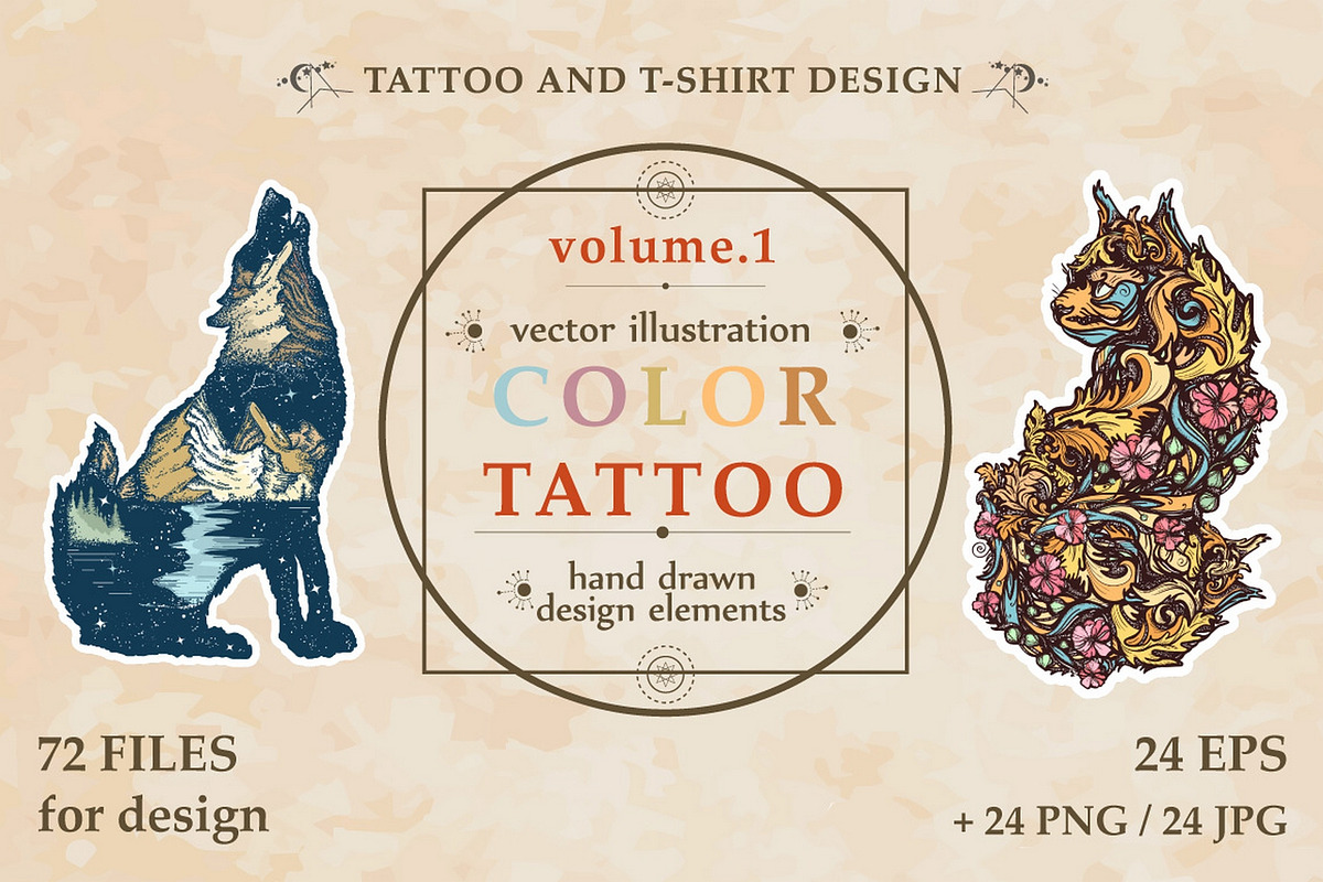 Color tattoo (vol.1) in Graphics - product preview 8