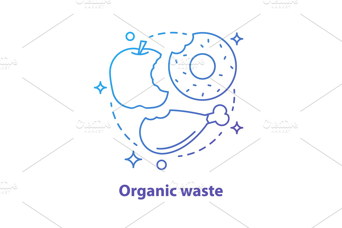 Organic waste concept icon in Icons - product preview 8