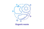 Organic waste concept icon