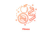 Healthy nutrition concept icon